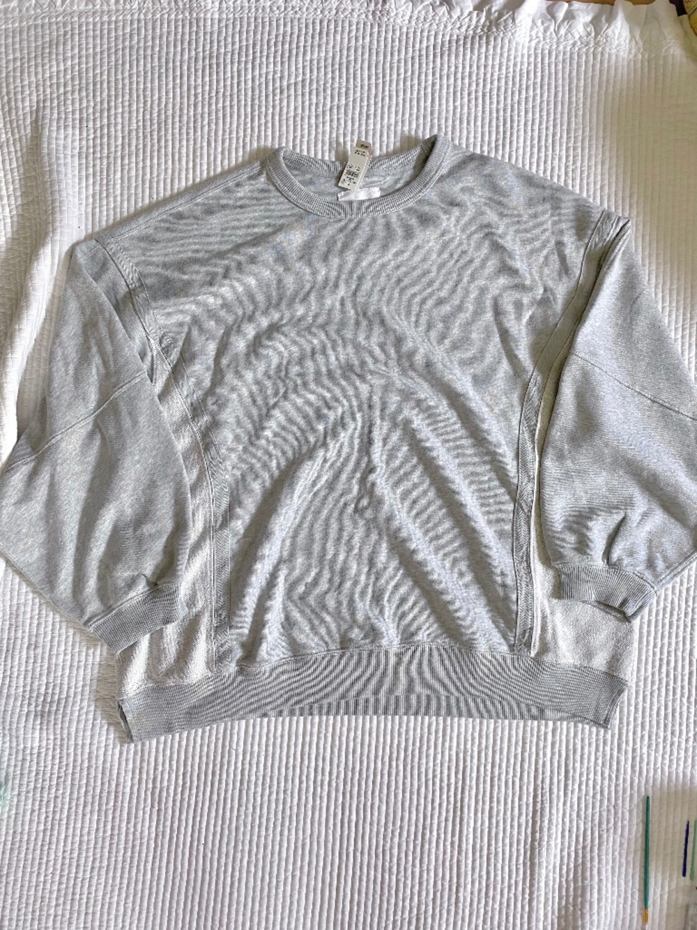 Light gray Aerie crewneck new with tags
